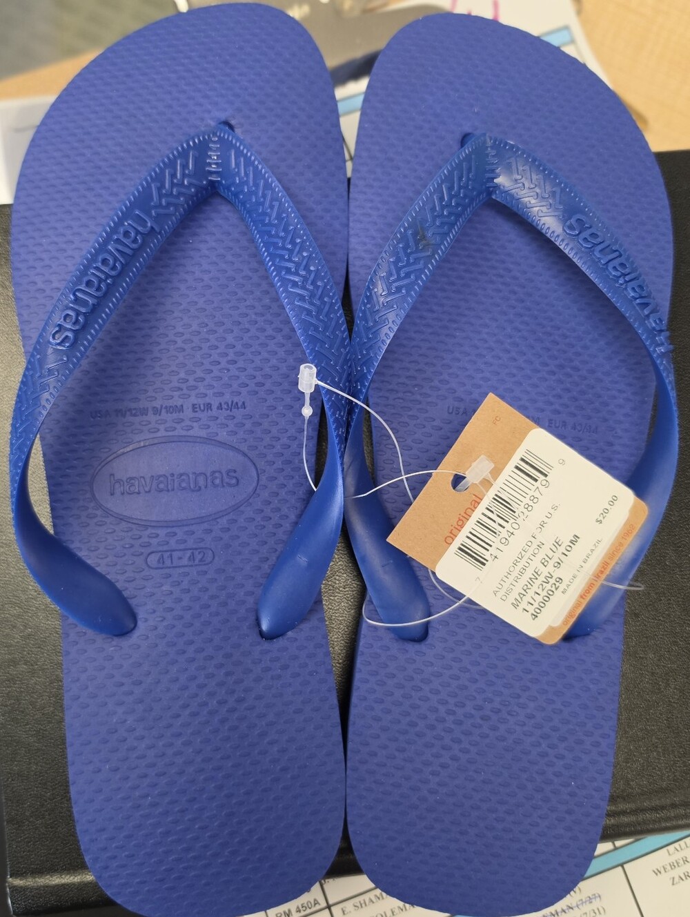 Havaianas Unisex 9/10M 11/12W Marine Blue NWT